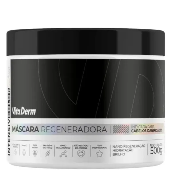 Regenerating Moisturizing Shine Damaged Hair Treatment Mask 500g - Vita Derm