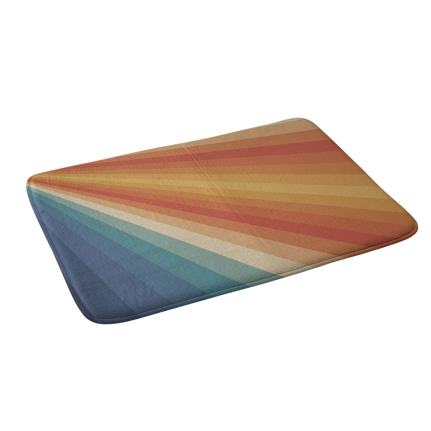 RETRO 70S SUNRAYS MEMORY FOAM BATH MAT