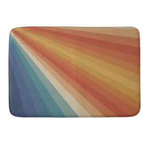 RETRO 70S SUNRAYS MEMORY FOAM BATH MAT