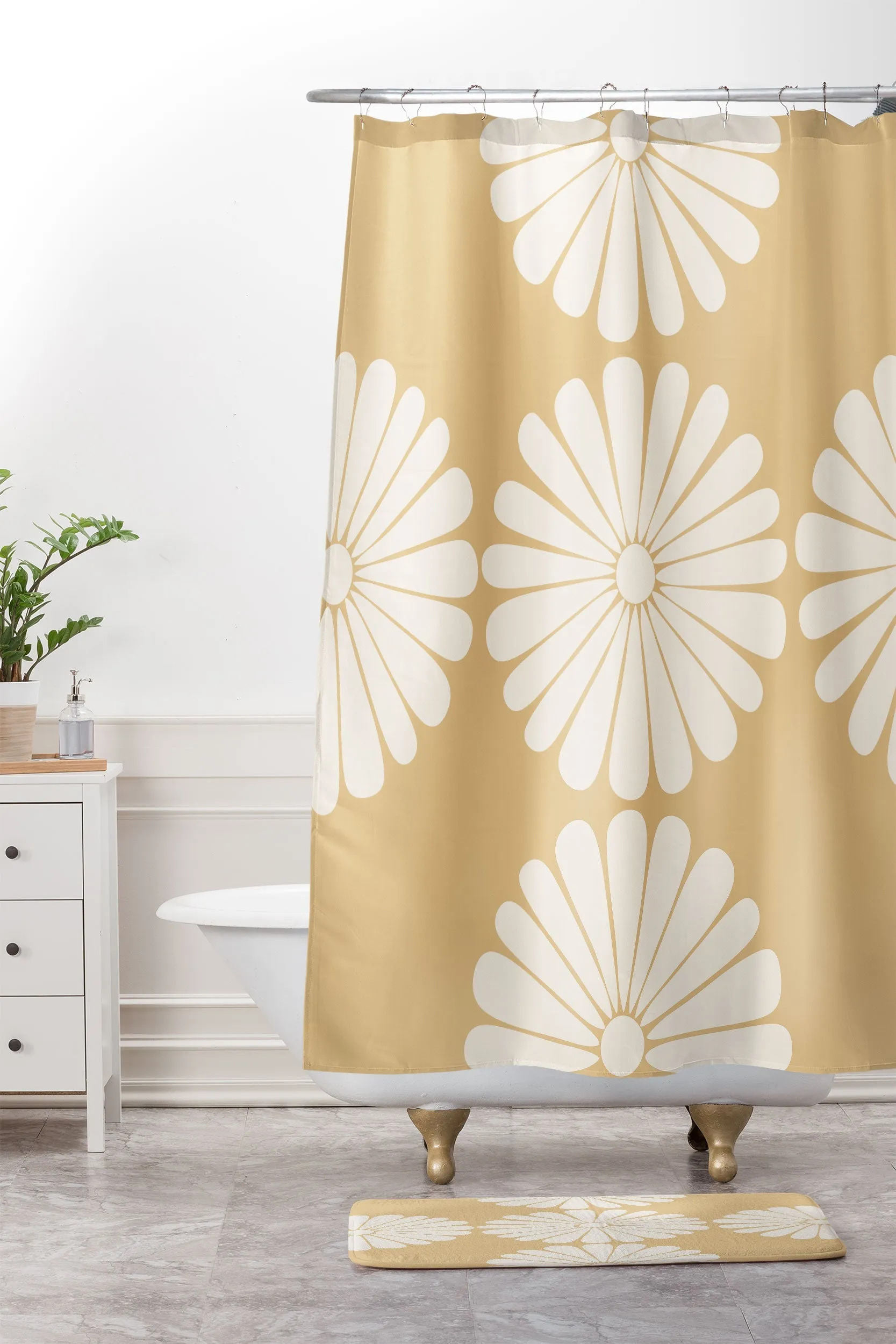 RETRO DAISY XXIV MEMORY FOAM BATH MAT
