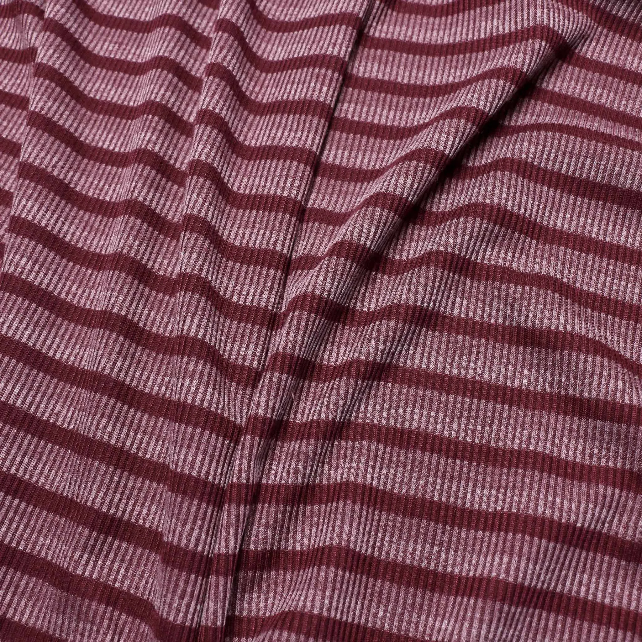Rib Jersey Fabric - Plum purple