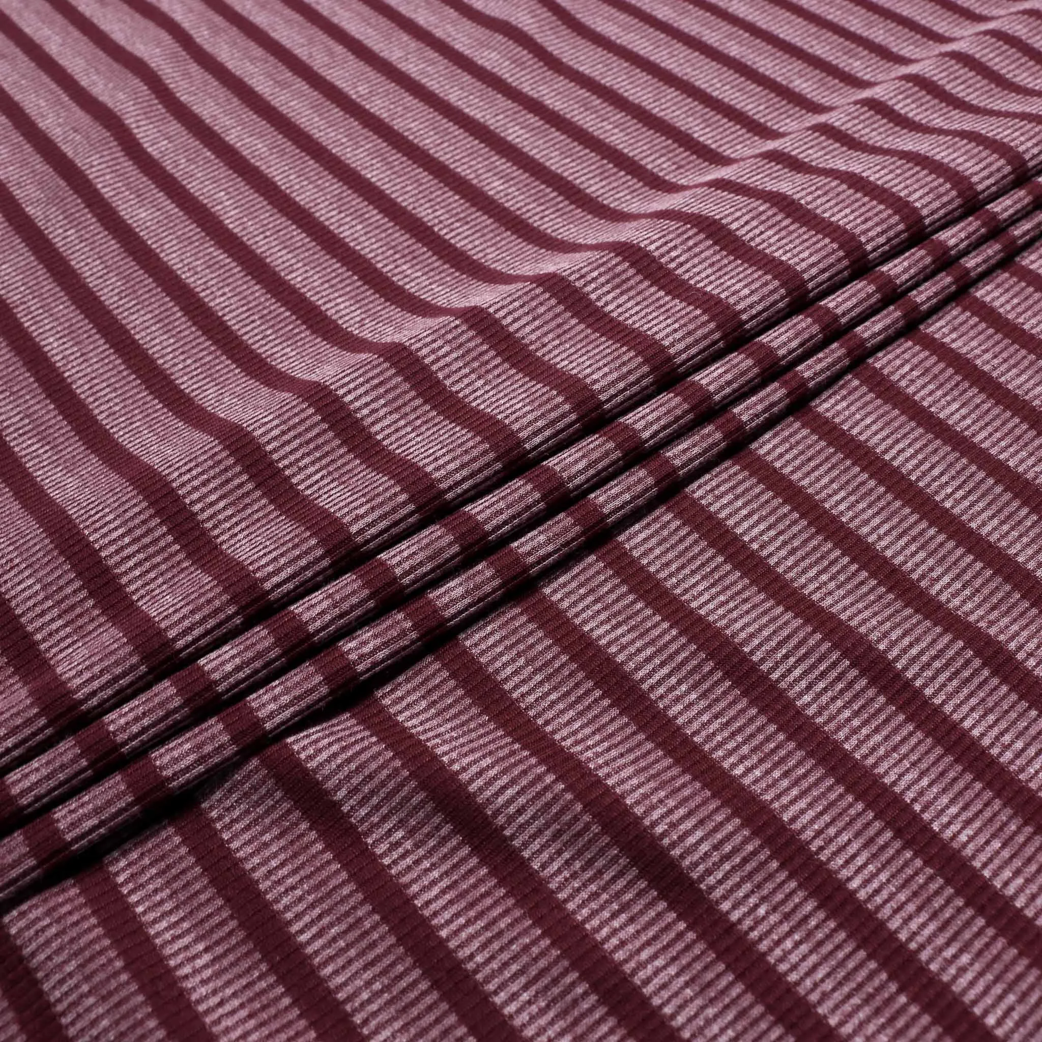 Rib Jersey Fabric - Plum purple