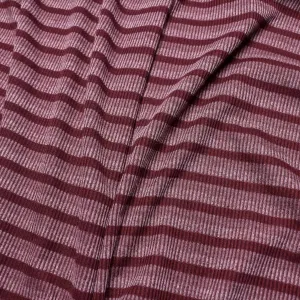 Rib Jersey Fabric - Plum purple