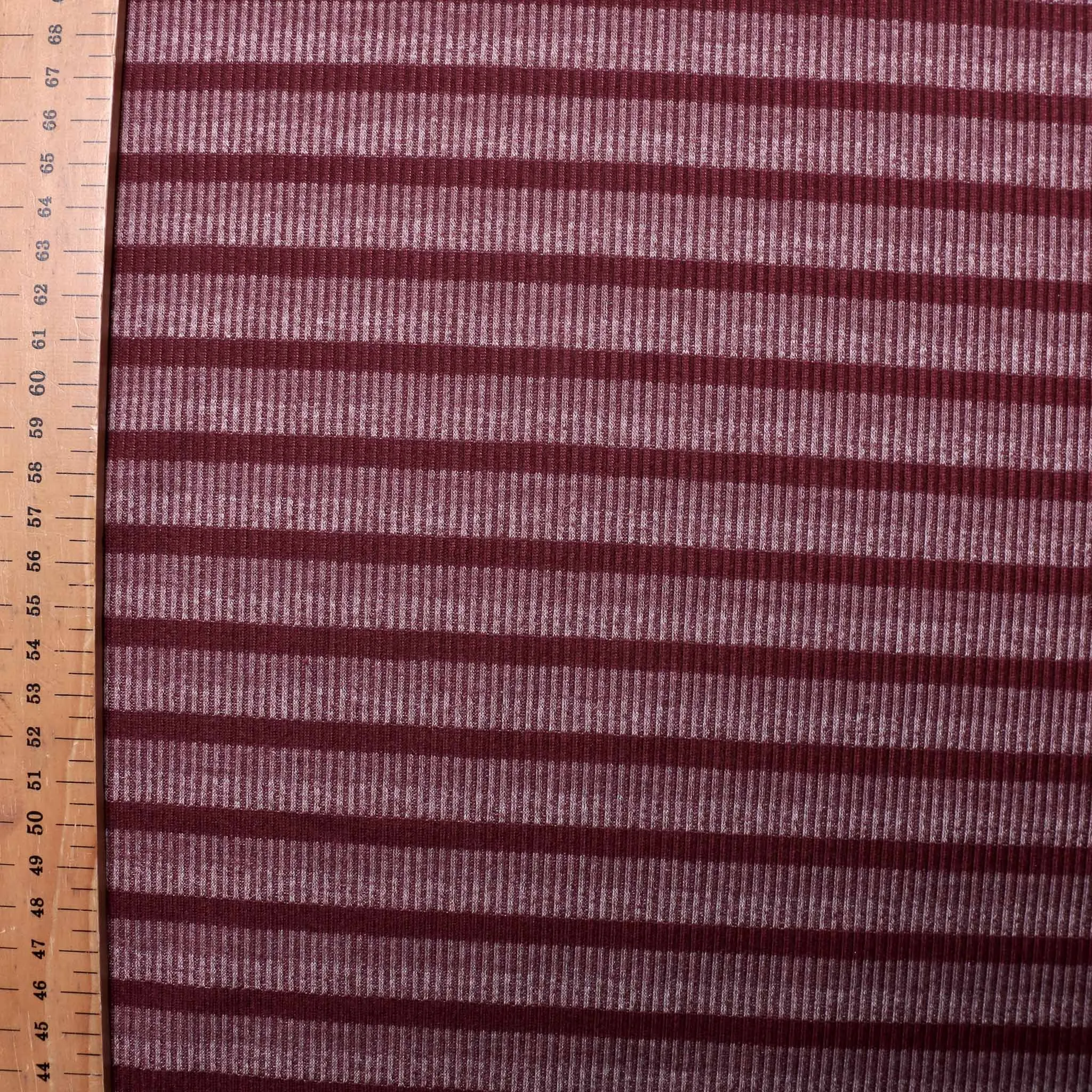 Rib Jersey Fabric - Plum purple
