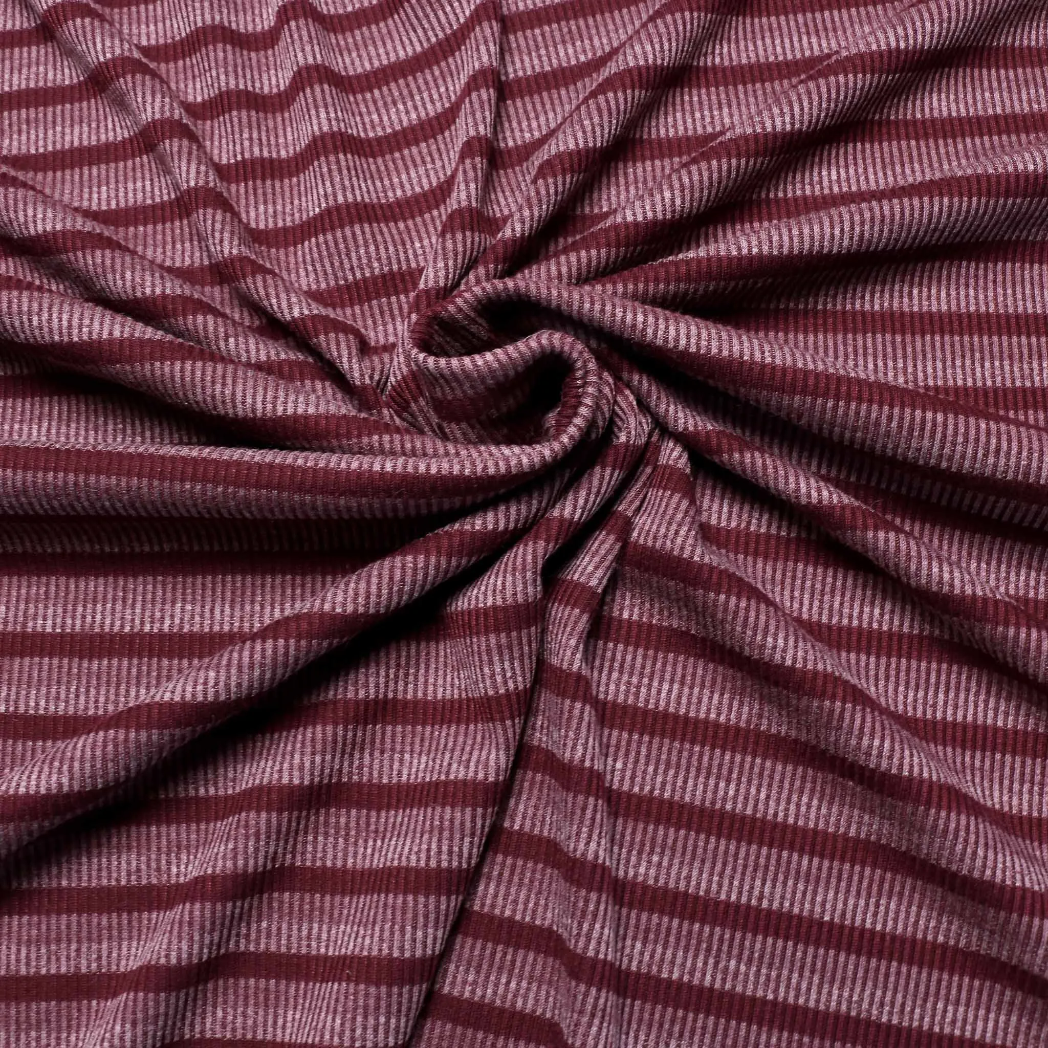 Rib Jersey Fabric - Plum purple