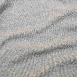Ribbed Cotton Jersey, Silver Marle