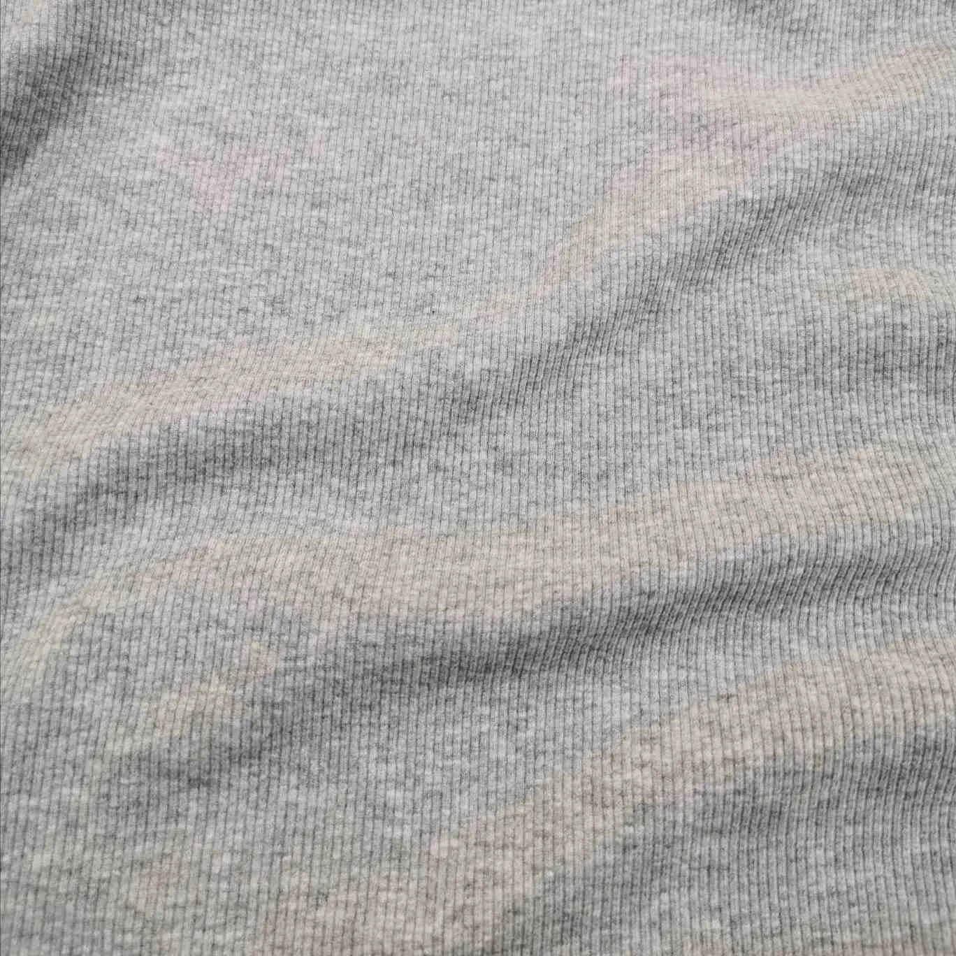 Ribbed Cotton Jersey, Silver Marle