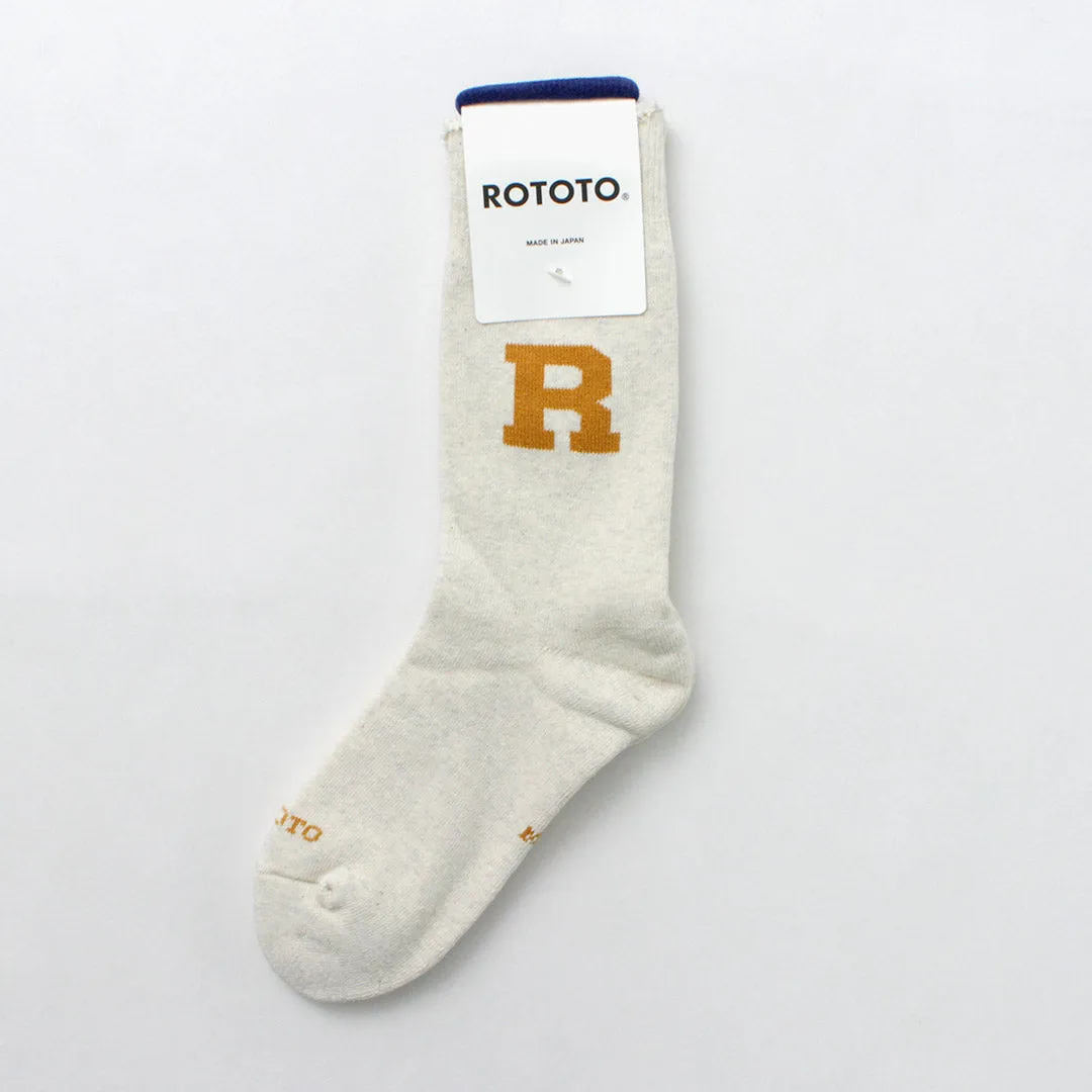ROTOTO / Raffy Sweat Socks R Logo