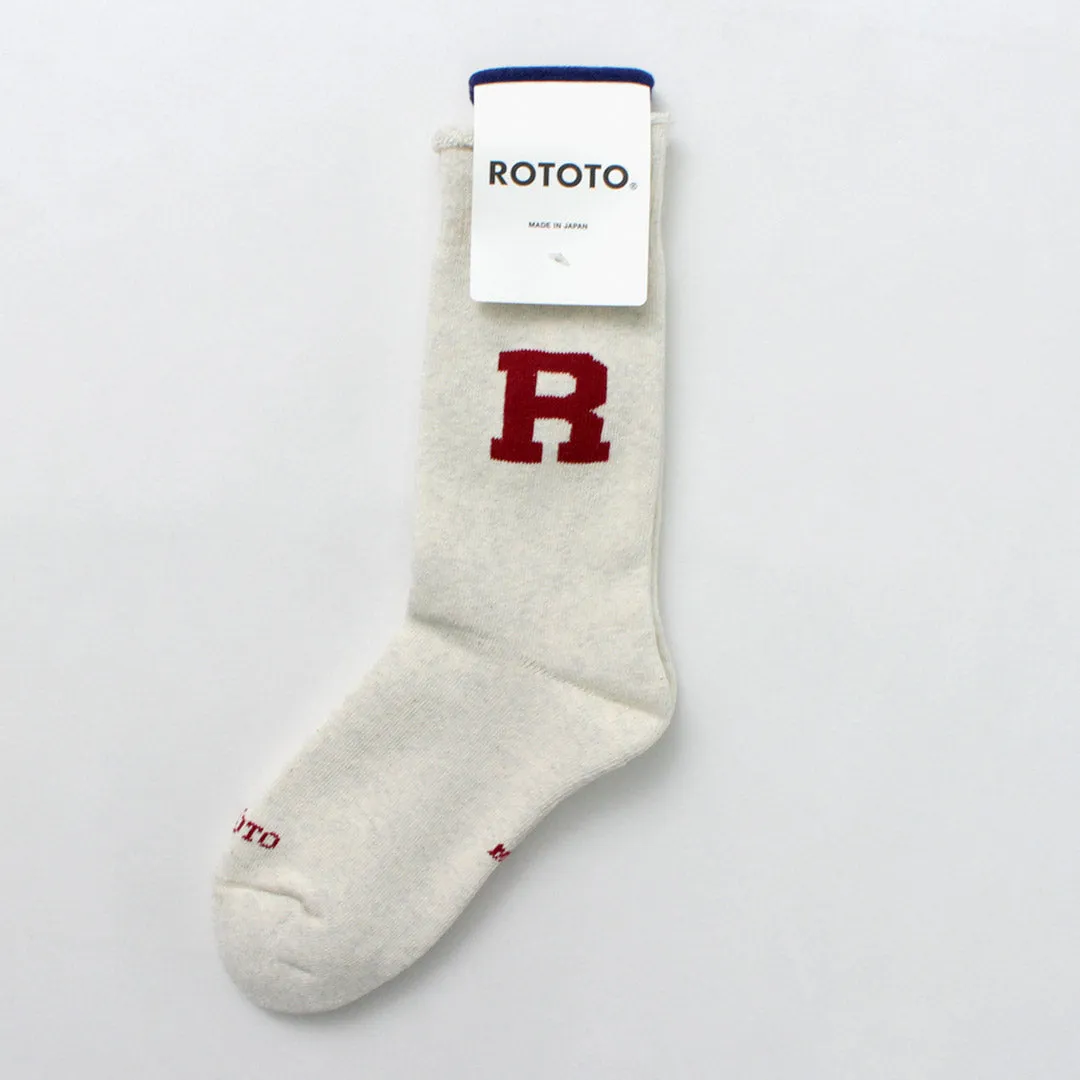 ROTOTO / Raffy Sweat Socks R Logo