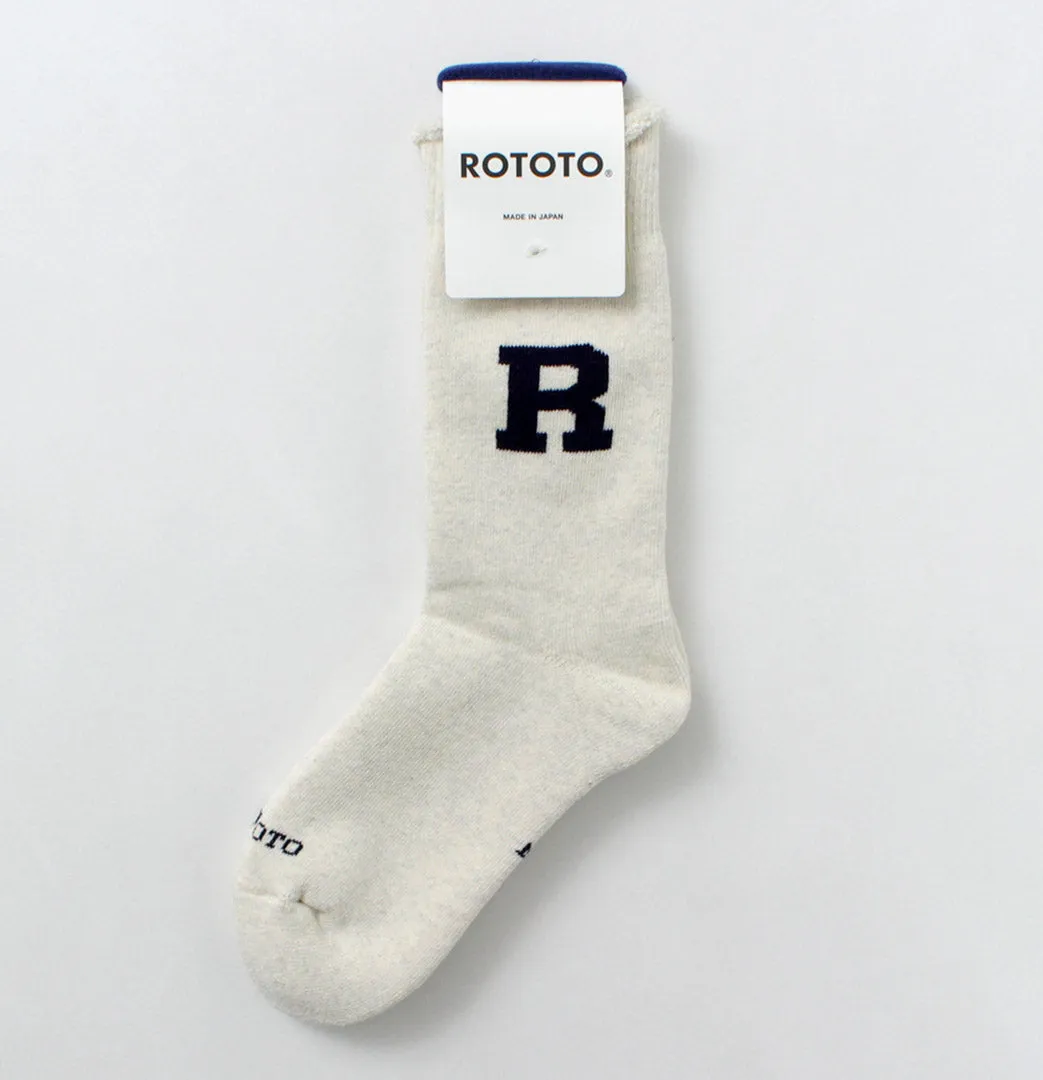 ROTOTO / Raffy Sweat Socks R Logo