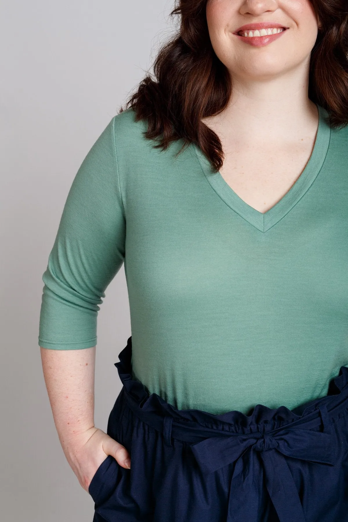 Rowan Curve bodysuit and tee pattern