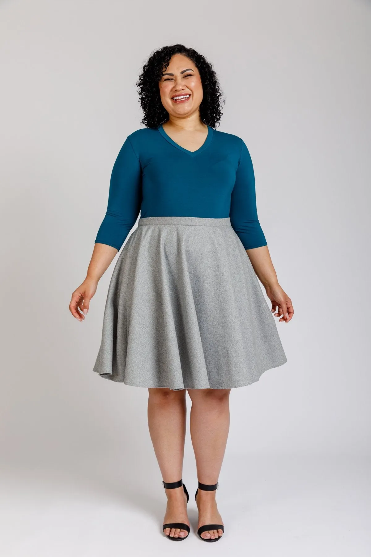 Rowan Curve bodysuit and tee pattern