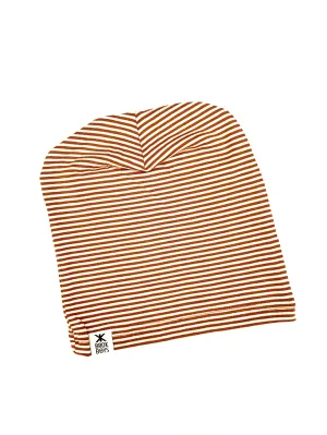 Rust Stripe Bamboo Slouchy Hat