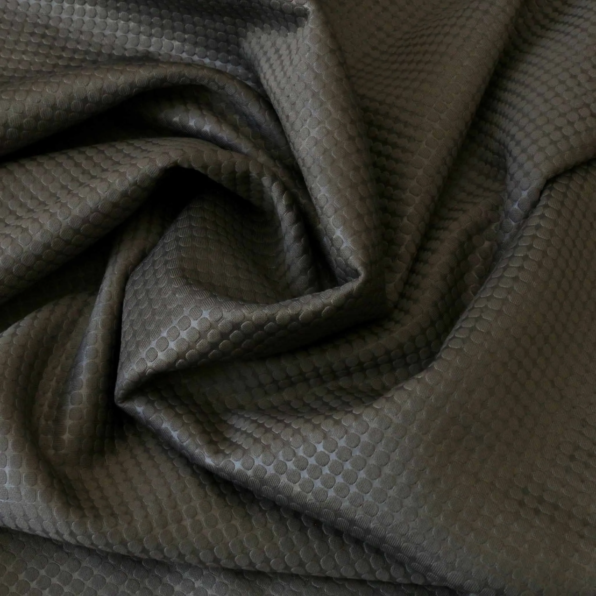 Scuba Jersey Fabric - Grey