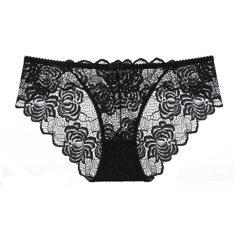 Sexy Ultra-thin See-through Lace Triangle Panties