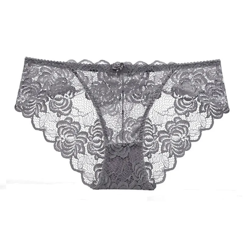 Sexy Ultra-thin See-through Lace Triangle Panties