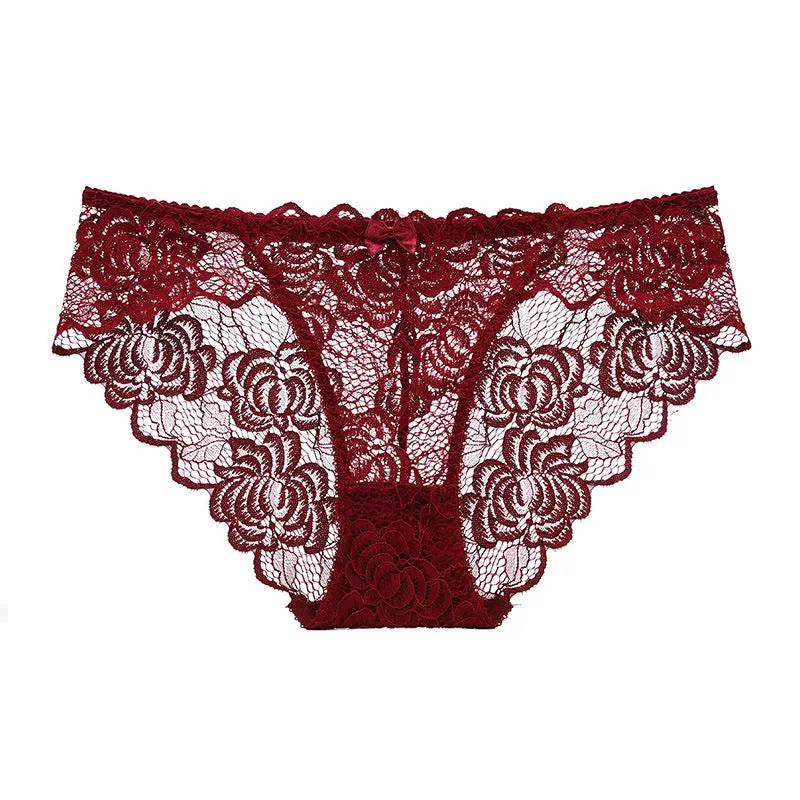 Sexy Ultra-thin See-through Lace Triangle Panties