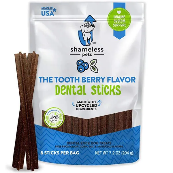 Shameless Pet The Tooth Berry Dental sticks