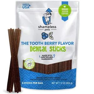 Shameless Pet The Tooth Berry Dental sticks