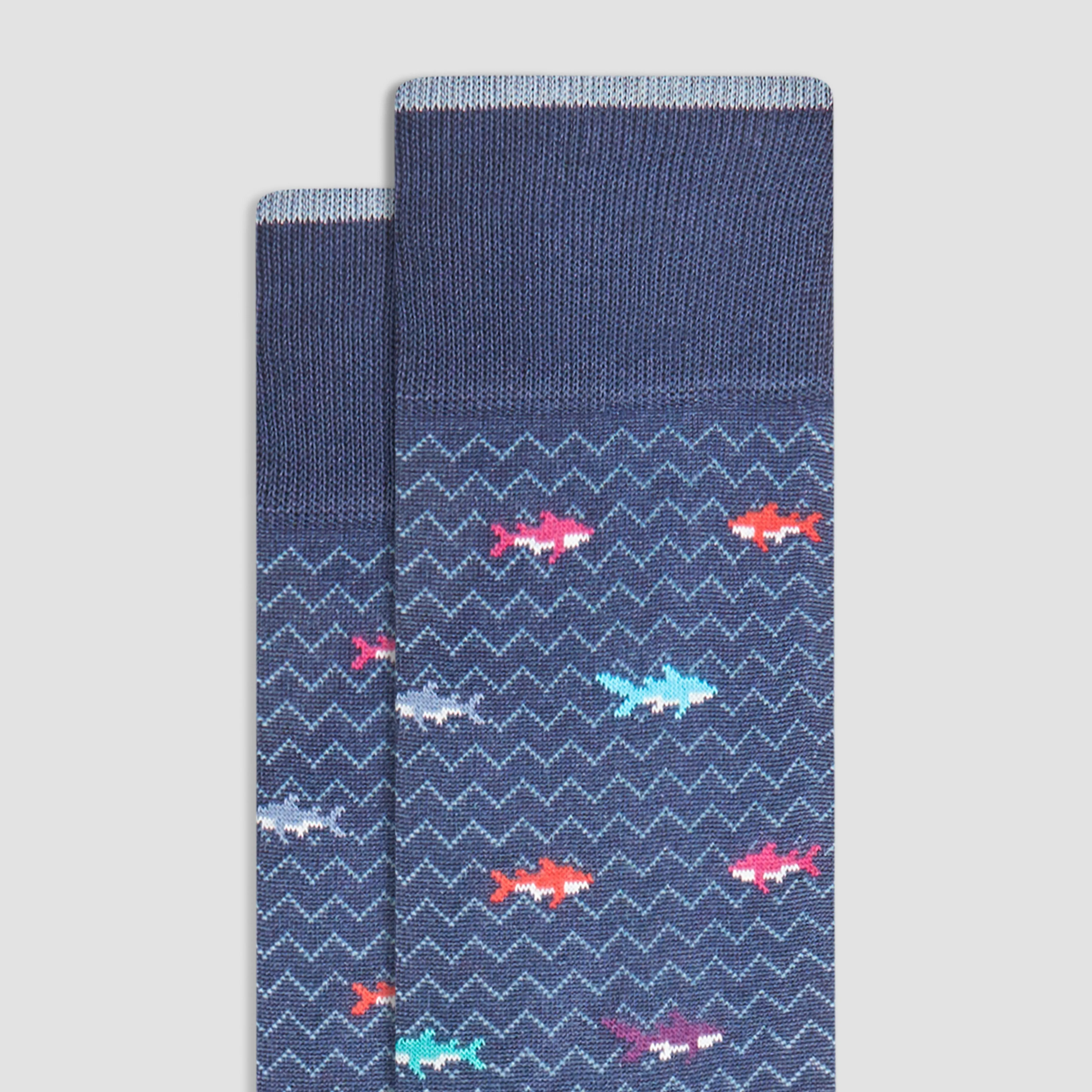 Sharks Mid-Calf Socks