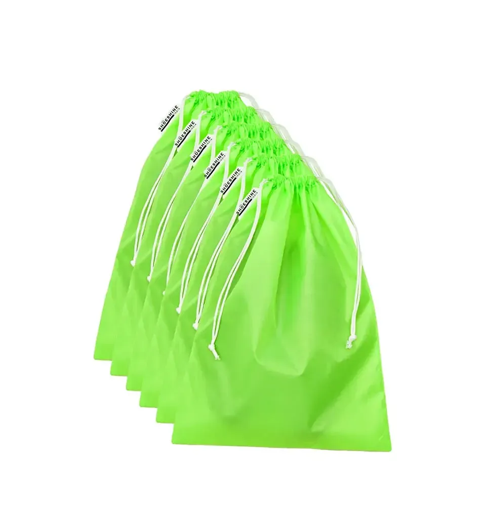 SHOESHINE Shoe Bag (Pack of 10) Water Resistant and Dust Proof Shoe Storage Bag - Florescent