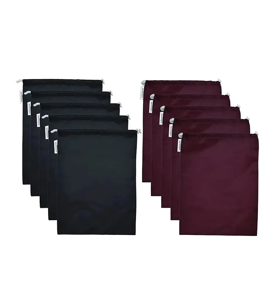 SHOESHINE Shoe Bag (Pack of 10) Water Resistant and Dust Proof Shoe Storage Bag - Florescent