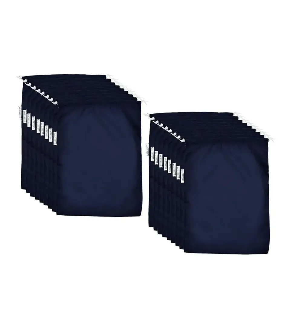 SHOESHINE Shoe Bag (Pack of 10) Water Resistant and Dust Proof Shoe Storage Bag - Florescent