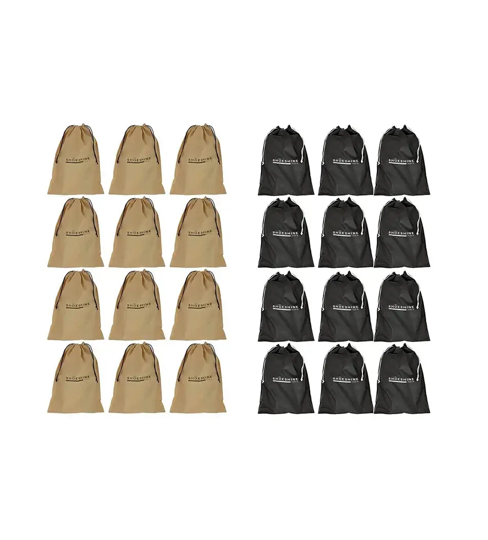 SHOESHINE Shoe Bag (Pack of 6) Shoe Storage bag for home & travel - Blue Dot