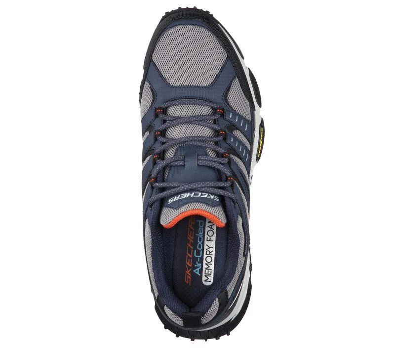 Skechers 237214 Air Envoy Wasserabweisende Outdoor-Sneaker für Herren, weite Passform, Marineblau/Grau