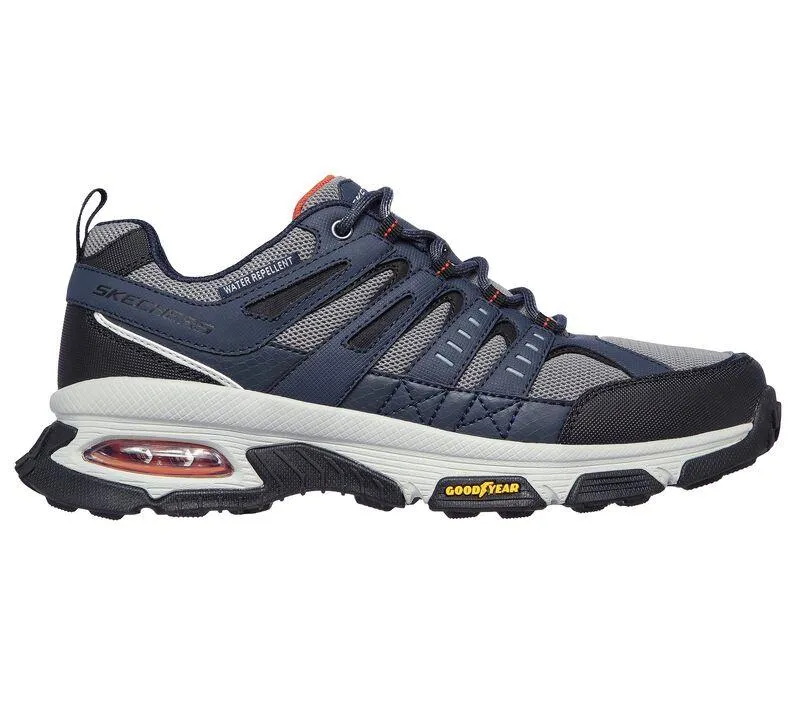 Skechers 237214 Air Envoy Wasserabweisende Outdoor-Sneaker für Herren, weite Passform, Marineblau/Grau