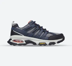 Skechers 237214 Air Envoy Wasserabweisende Outdoor-Sneaker für Herren, weite Passform, Marineblau/Grau