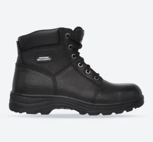 Skechers 77009EC Workshire Sicherheitsstiefel für Herren, weite Passform, Schwarz