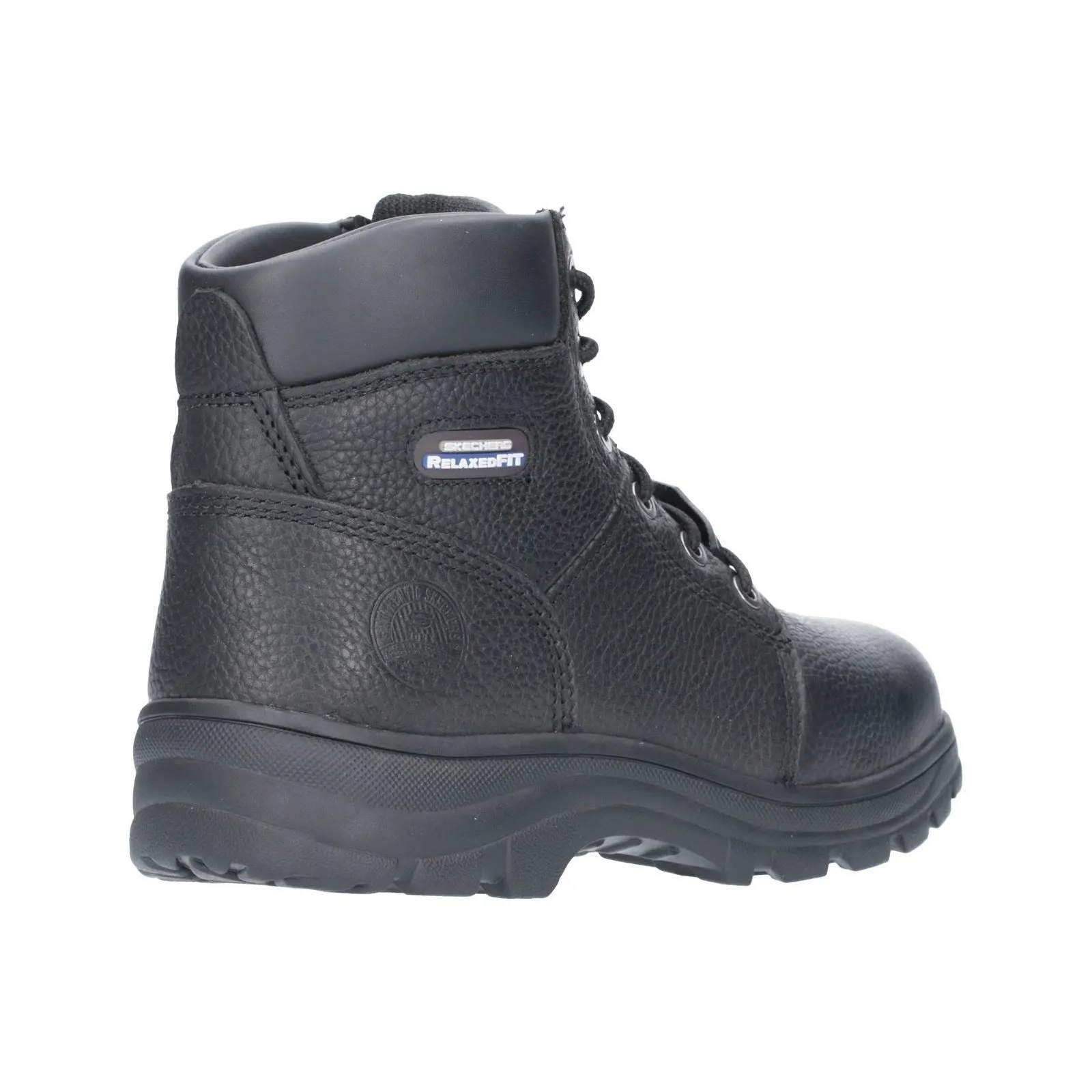 Skechers 77009EC Workshire Sicherheitsstiefel für Herren, weite Passform, Schwarz