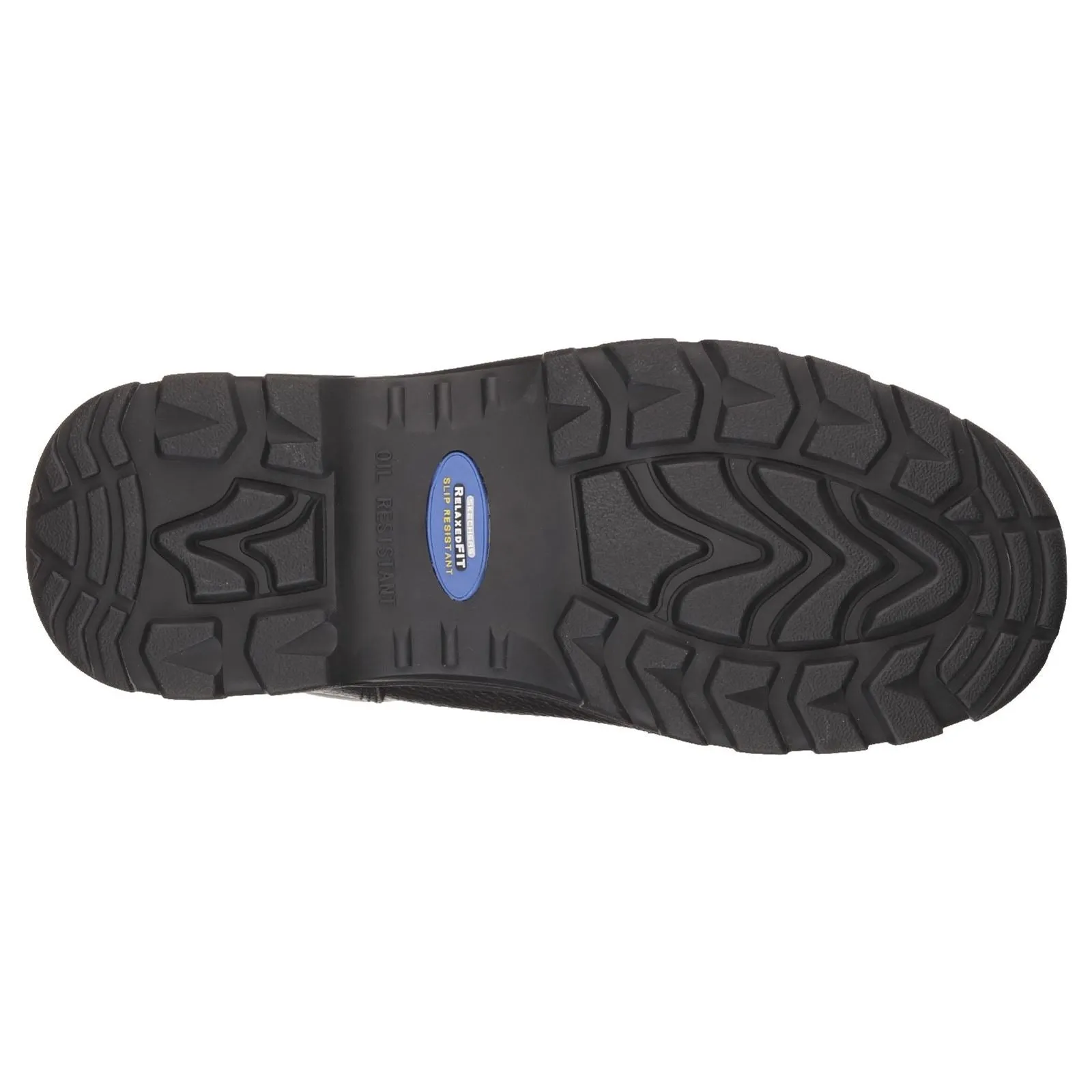 Skechers 77009EC Workshire Sicherheitsstiefel für Herren, weite Passform, Schwarz