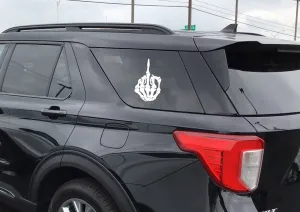 SKULL MIDDLE FINGER DECAL