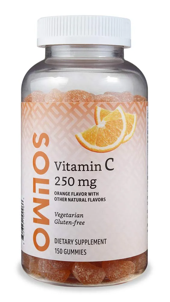 Solimo - Vitamina C - 0.008 onzas, 150 gomitas (2 gomitas por porción), apoyo al sistema inmune
