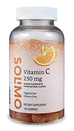 Solimo - Vitamina C - 0.008 onzas, 150 gomitas (2 gomitas por porción), apoyo al sistema inmune