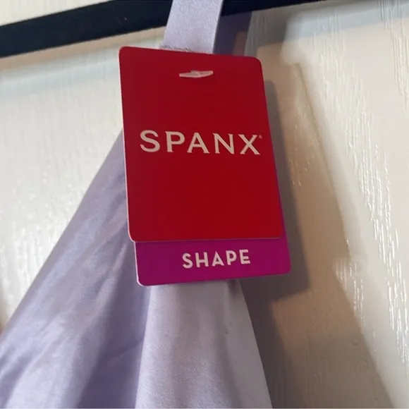 SPANX Satin Shaping Thong Bodysuit Light Orchid 3X