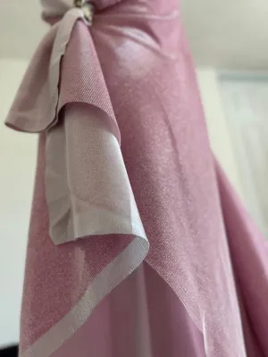 Sparkling Blush Pink Lurex Glitter Fabric by the Yard Metallic Dusty Rose Shimmer Material Perfect forDIY Crafts Sewing & Glamorous Projects