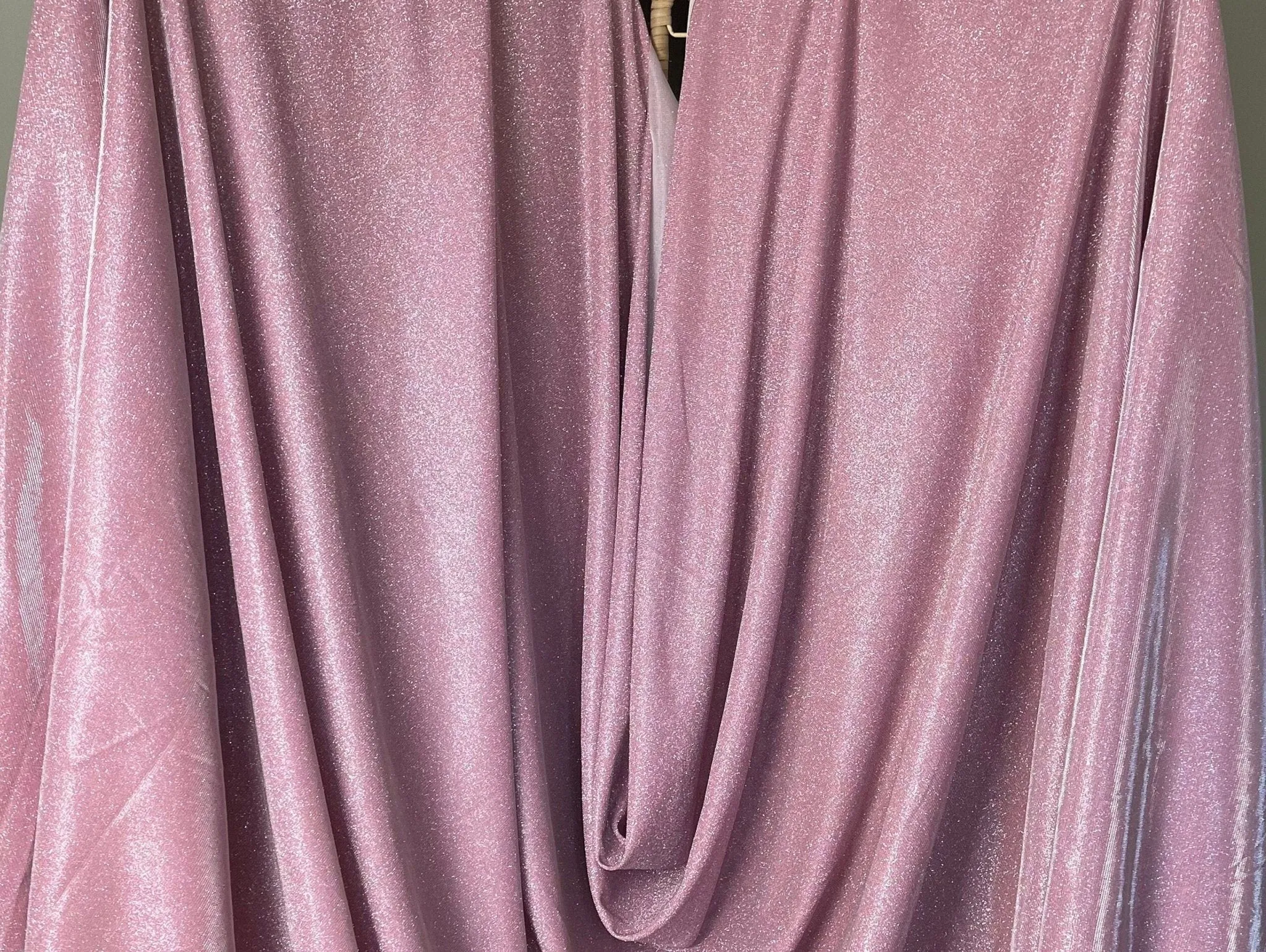 Sparkling Blush Pink Lurex Glitter Fabric by the Yard Metallic Dusty Rose Shimmer Material Perfect forDIY Crafts Sewing & Glamorous Projects