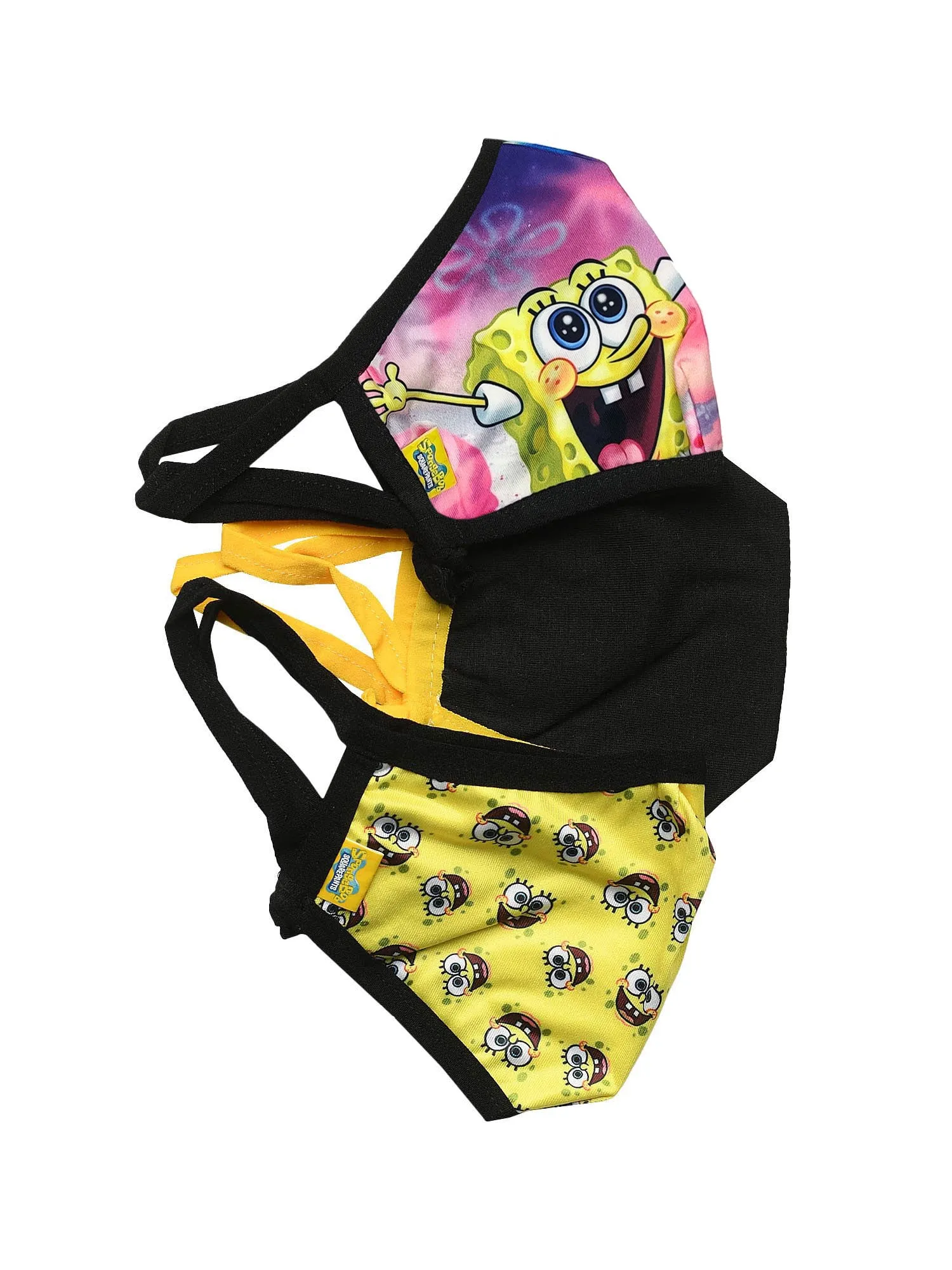 Spongebob Squarepants Patrick Reusable Kids Face Masks Faces 3-Pack Set