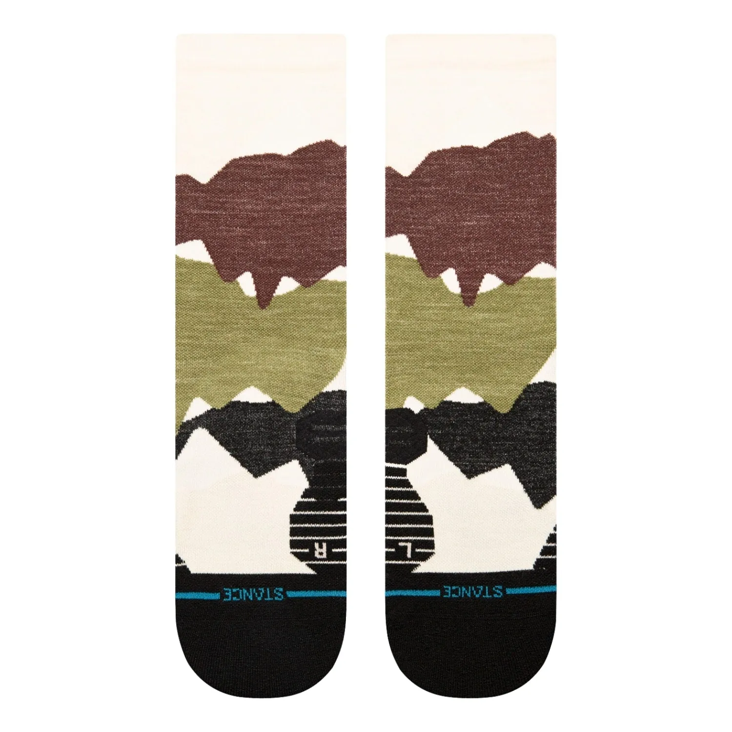 Stance Elevation Crew Sock - Brown
