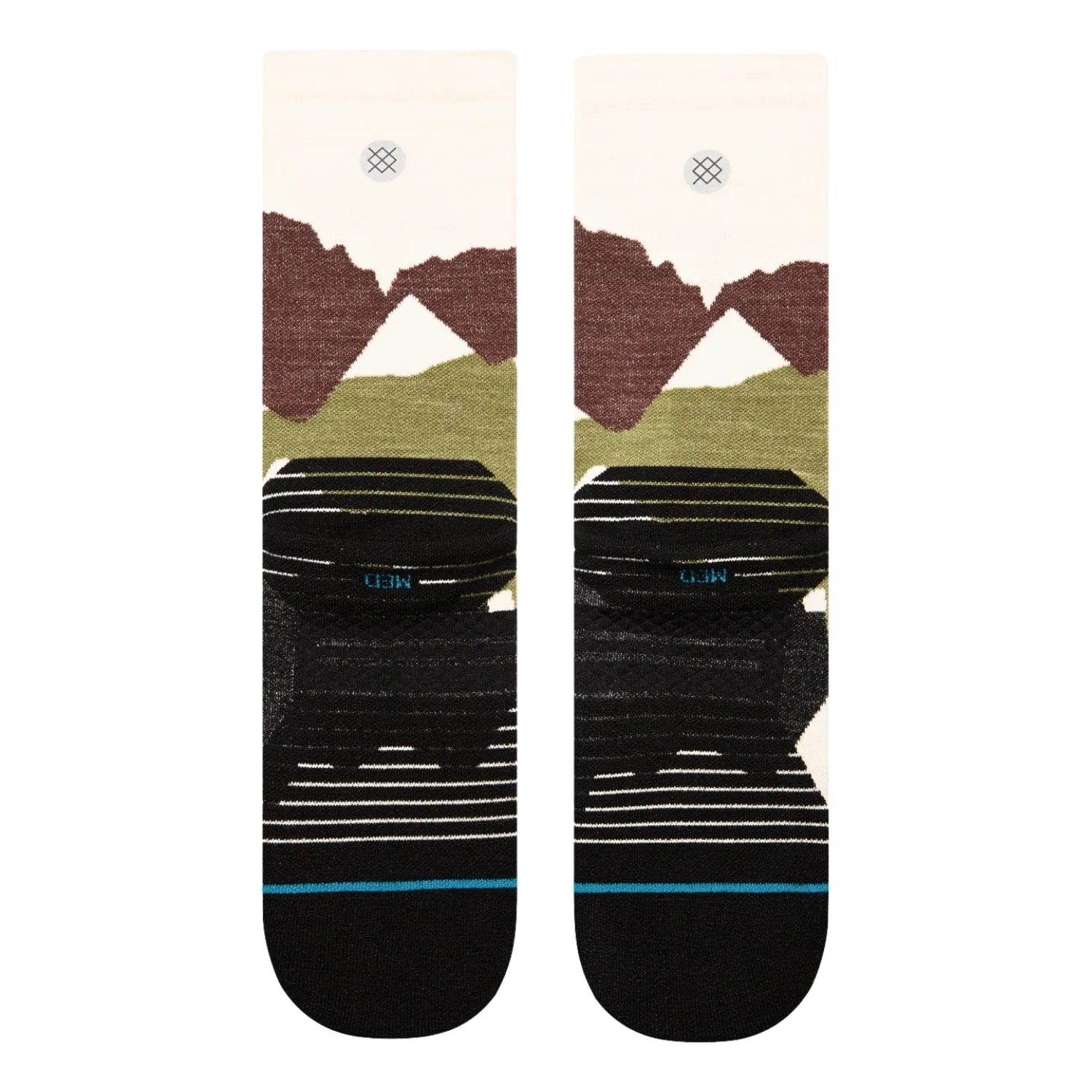 Stance Elevation Crew Sock - Brown