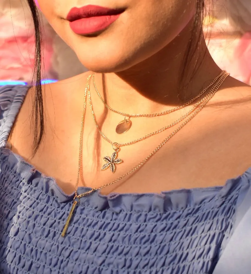 Star Fish Multi Layer Pendant