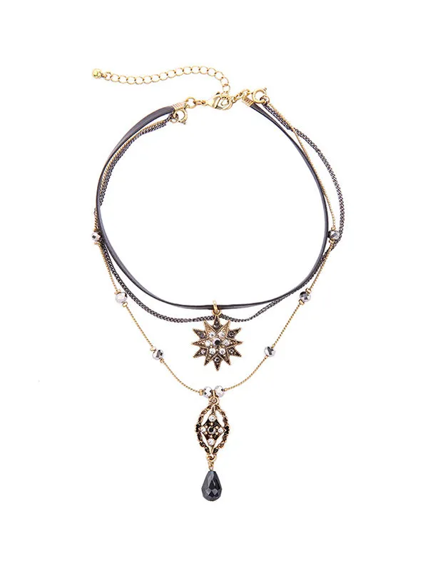 Star&Sun Multi-layer Necklace