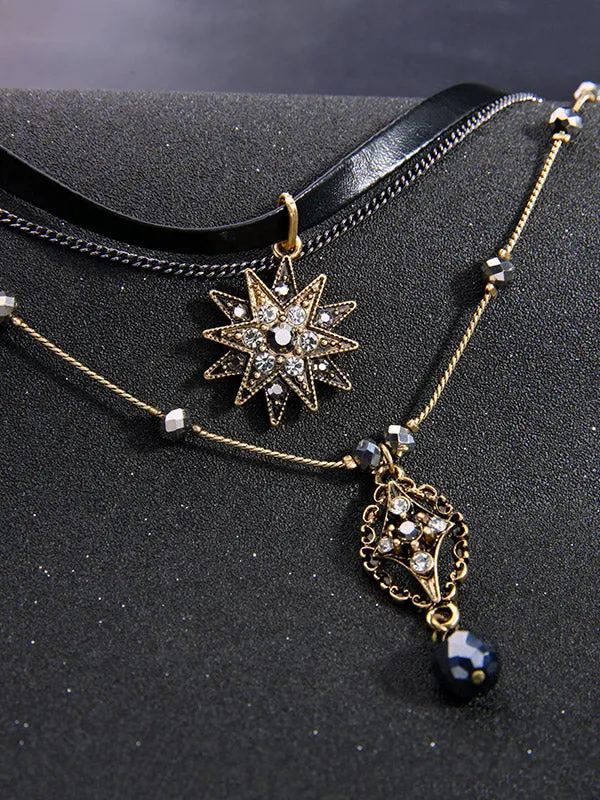 Star&Sun Multi-layer Necklace