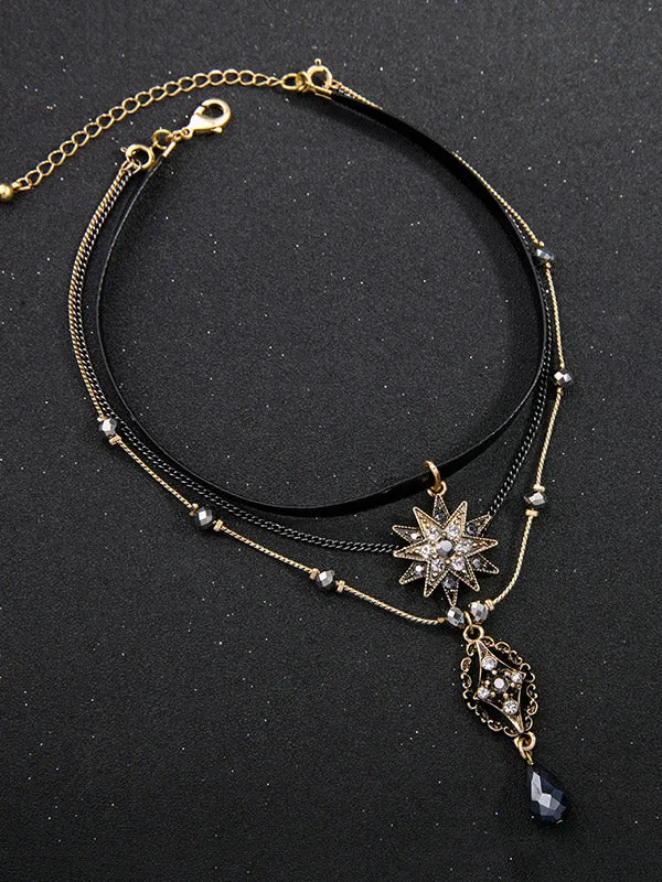 Star&Sun Multi-layer Necklace