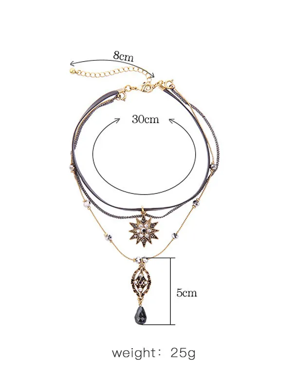 Star&Sun Multi-layer Necklace