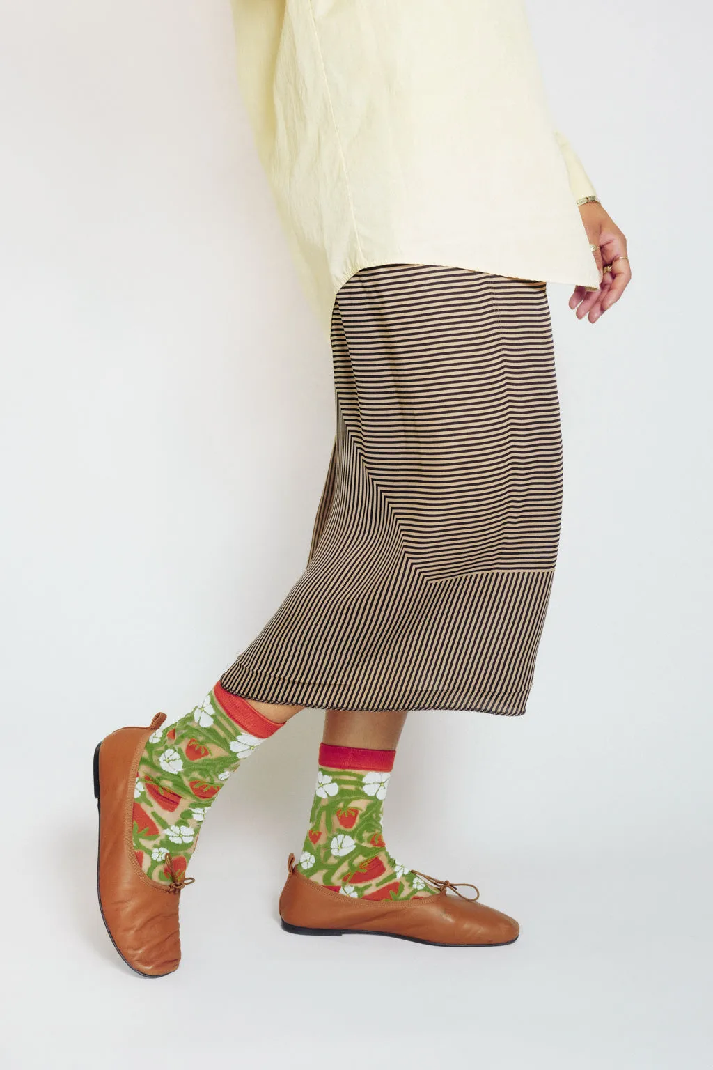 Strawberry Sheer Ankle Sock by The SoulShine Co.