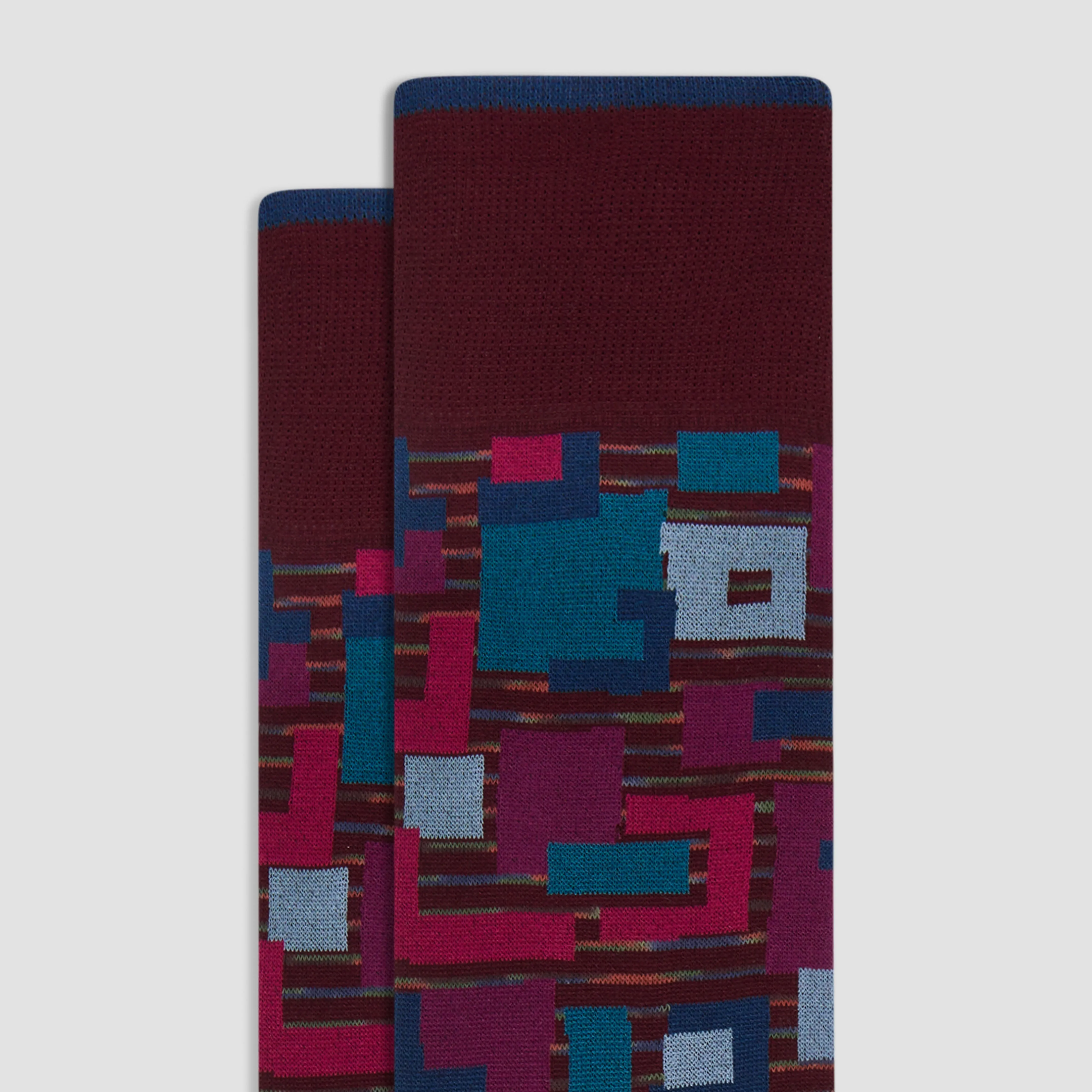 Striped Abstract Mid-Calf Socks